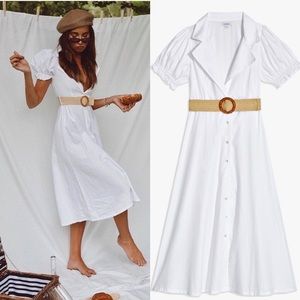 NWT WeWoreWhat White Bella Dress/Coverup SZ Small